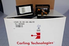 *Single* Carling Technologies LTILA51-6S-WH-WH-NBL/12V White Rocker Switch