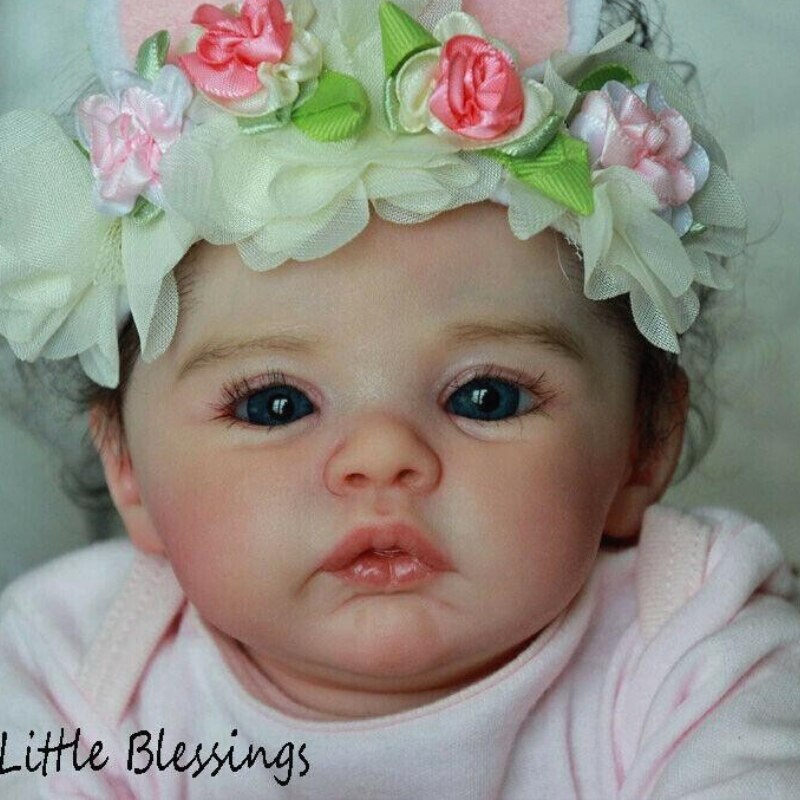 17 Zoll Reborn Doll Kit 'Meadow' – Unbemalt, Zum Selbstgestalten, Mit Zertifikat (COA)