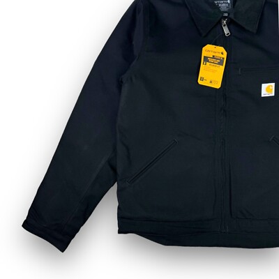 Carhartt Duck Blanket Detroit Jacket Black Large | eBay