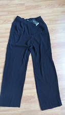 Ladies NWT 225 Anne Klein Dress Pants Size 10 Black Pleats Made USA