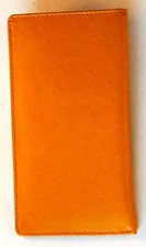 Standard size quality nappa ENGLISH TAN leather Eyeglass / Glasses Slip Case