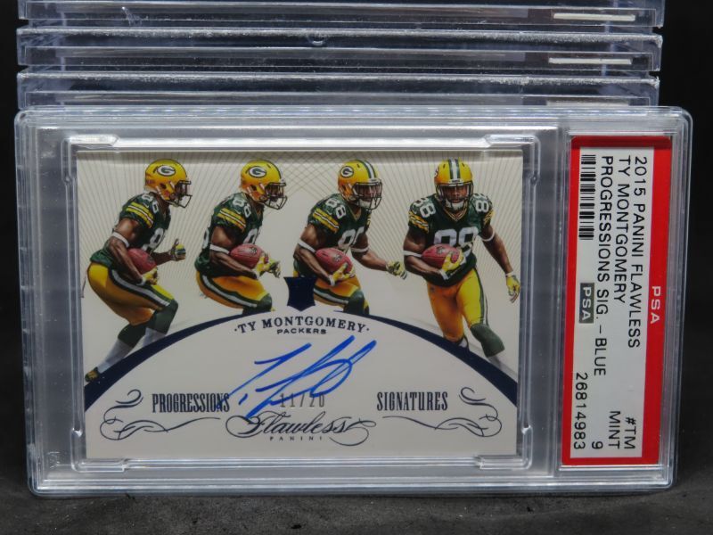 Ty Montgomery Panini Flawless Progressions Signatures #TM Blue