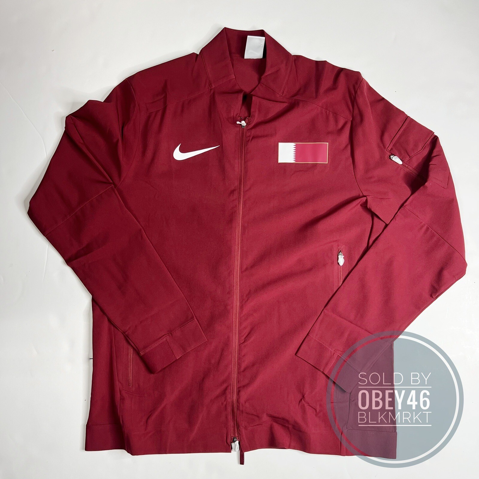 SACAI X NIKE Nike Pro Elite Team Qatar Running Podium Jacket CI8727 611 Uomo Taglia L