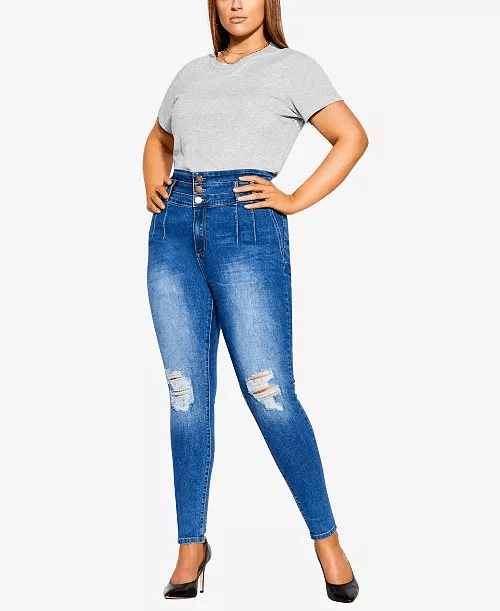 CITY CHIC NWT Trendy Plus Size Asha Bailey Skinny Jeans 22S