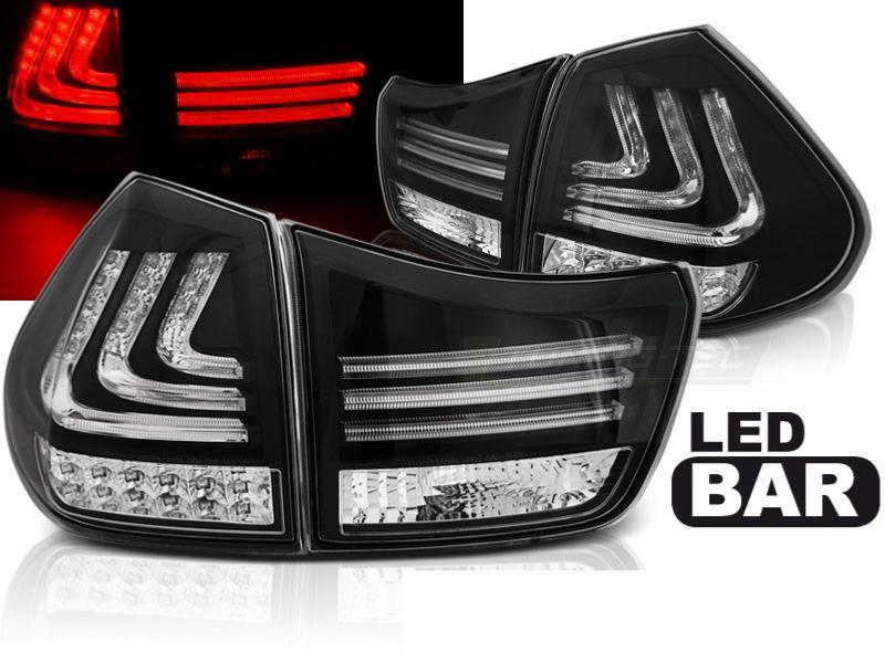 Feux arriere Lexus RX330 remplacement ampoule LED BAR noir