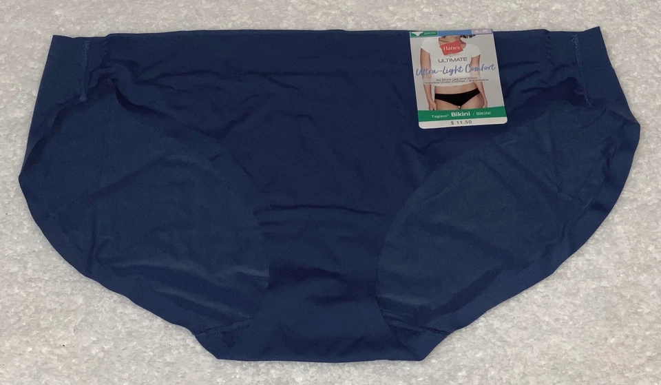 Braguita de bikini HANES ultra ligera cómoda azul marino para mujer S 5 M 6 L 7 XL 8 Foto 3 de 4