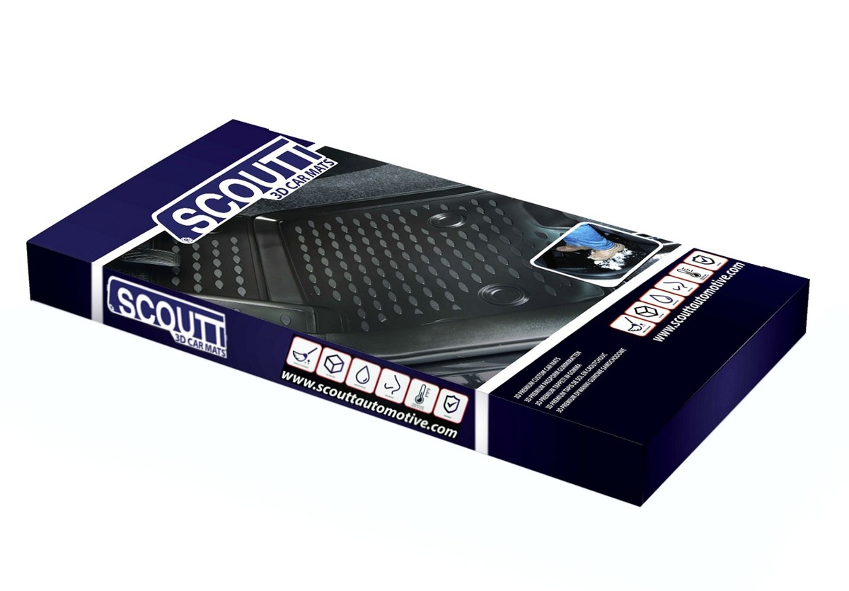 Tappetini Auto 3D SCOUTT Per Land Rover Evoque 2011-2018 - TPE, Inodore - Foto 5