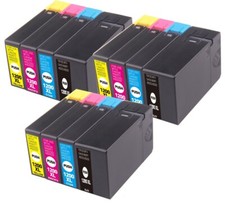 12P Quality XL Ink Set  Chip fits PGI-1200 Canon MB2020 MB2120 MB2320 MB2720