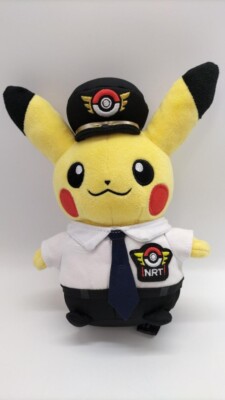 Pokemon Pikachu Plush Narita Airport NRT Pilot Captain Rare