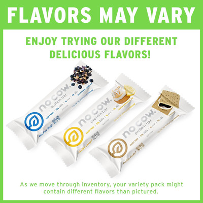 Protein Bars, Brand Sampler Pack - Healthy Snacks, 20G Vegan Protein, High Fi...