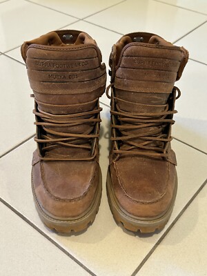 Supra Skywalk Muska 001 Leather Boots Distressed Khaki Brown  display picture 1