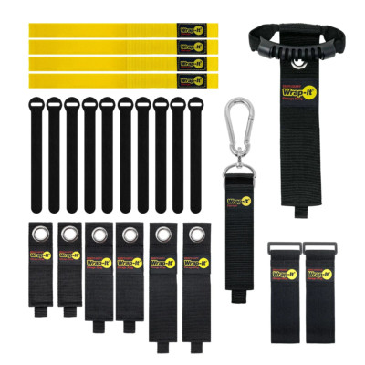 Wrap-It Storage Ultimate Organization Pack, Assorted Straps & Ties, 24 Pieces