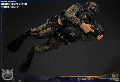 1/6 DAMTOYS 78055 USMC Marine Recon Combat Diver Woodland MARPAT