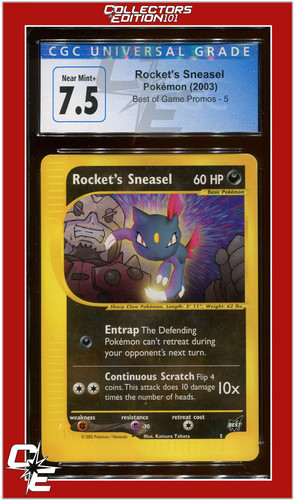 Rocket's Sneasel graded CGC 7.5 for sale on eBay