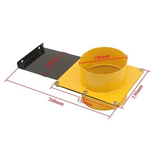 Trappe guillotine obturation tuyau aspiration copeaux aspirateur d