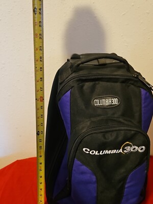 Columbia 300 Bowling Bag Black Purple Canvas Single Ball  display picture 2