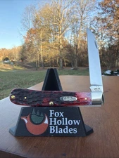 Case XX 2025 Crimson Peach Seed Jig Bone 6154W SS Barehead Trapper Knife