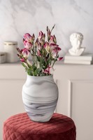 Leonardo Poesia Vase Mamoroptik H 22,5Cm Blumenvase Tischvase Dekovase Glas