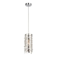 Chrom Durchsichtig Glamour Moderne HäNgelampe Pendelleuchte 1X40W/E14