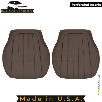 2017-2023 Fits Mercedes Benz E-Class Leatherette Front Bottom Covers Nut Brown