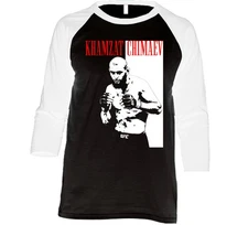 Khamzat Chimaev The Wolf Borz Chechnya Mma Fighter Scarface Style Raglan 3/4 Sle