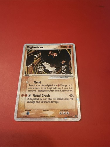 Pokémon TCG Regirock ex 99/106 Holo Rare Vintage - EX Emerald - Pokemon