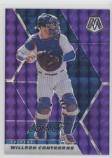 2021 Panini Mosaic Purple Mosaic Prizm 26/49 Willson Contreras #52 1cx3