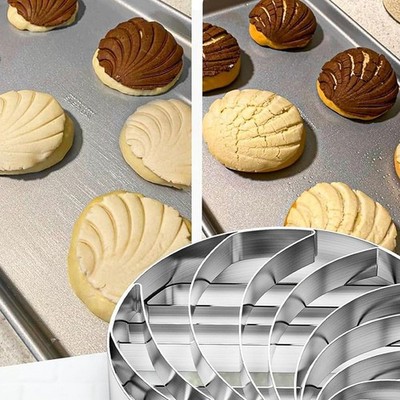 Mexikanischer Brotguss aus Edelstahl für Concha und andere süße Brotformen