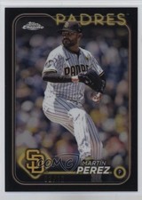 2024 Topps Chrome Update Black Refractor 2/10 Martin Perez Martín #USC72 17ac