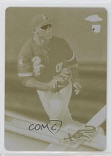 2017 Chrome Update Target Exclusive Printing Plate Yellow 1/1 Yoan Moncada 10le