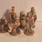 Vintage Resin Nativity Scene Hand Painted 6 Pieces — photo 1