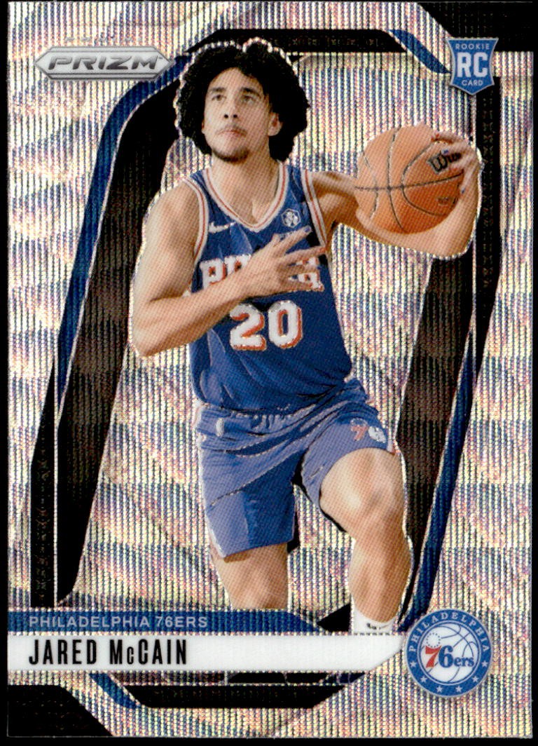 2024-25 Panini Prizm #222 Jared McCain Prizms Wave Rookie E1