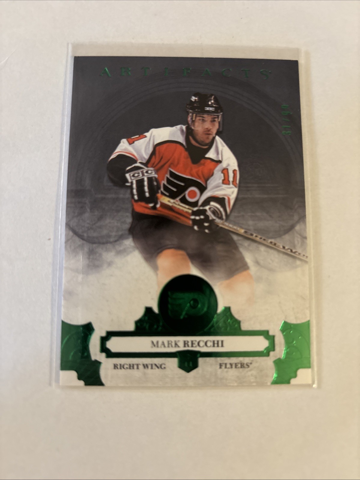 2017-18 Upper Deck Artifacts - Legends Mark Recchi #137 Emerald /99