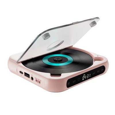 Portable CD Player Wall Mountable Bluetooth Music Player with FM Radio for Home
