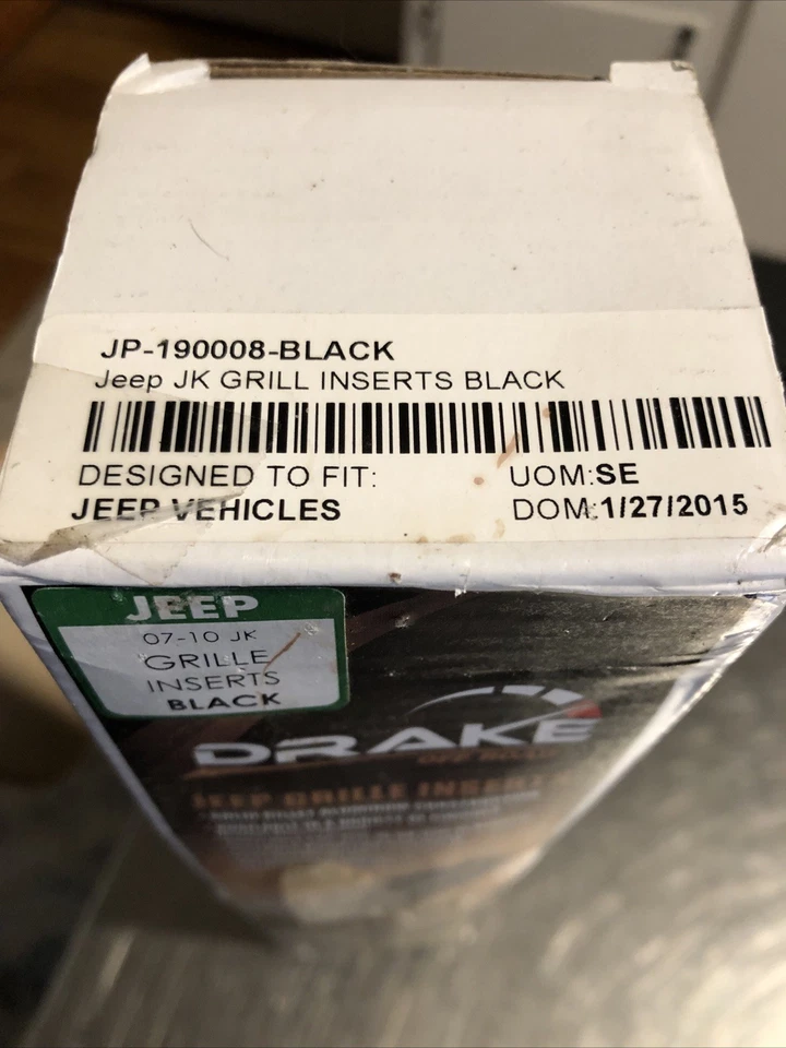 Jeep JK Wrangler parrilla inserto (negro) Renegade Sport Rubicon Overland 2007-2010 Foto 3 de 4