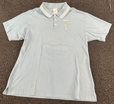 VINTAGE Warner Bros Bugs Bunny Polo Shirt Medium Blue Embroidered Looney Tunes