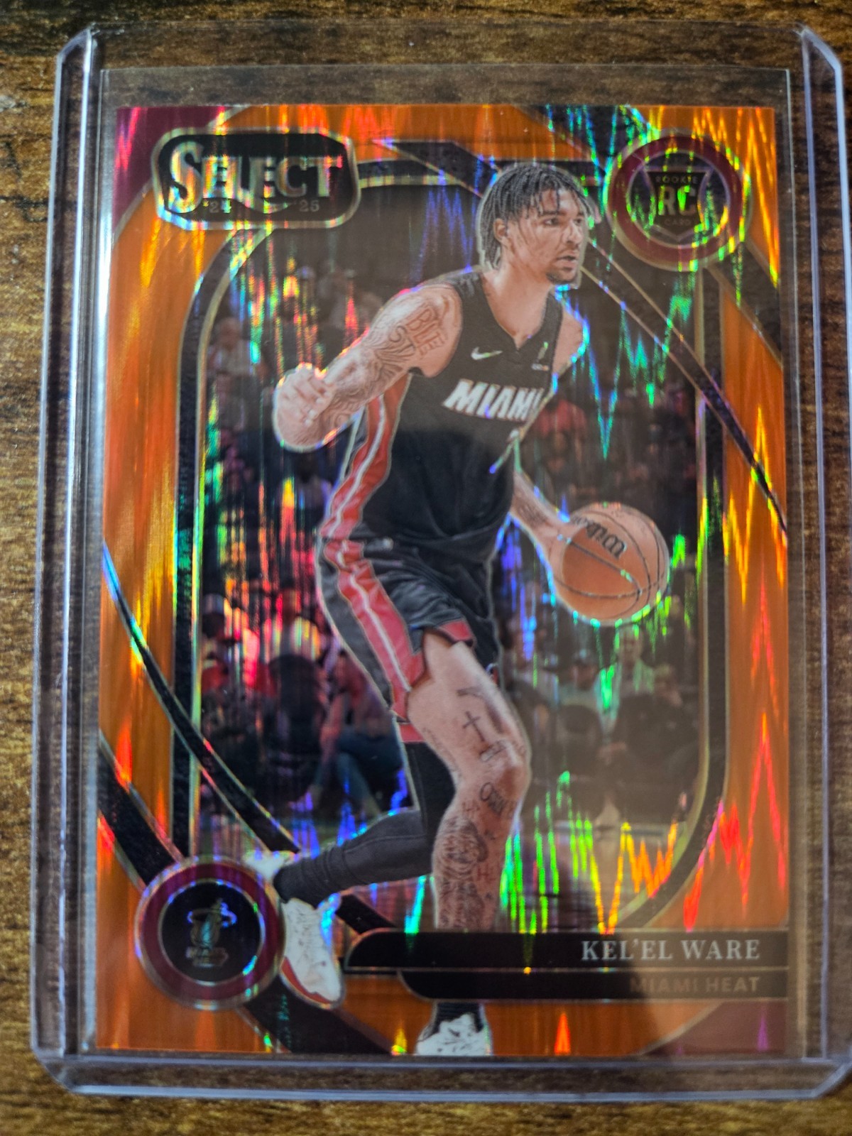 2024-25 Select Kel'el Ware Courtside Orange Flash Prizm Rookie RC #273 Heat