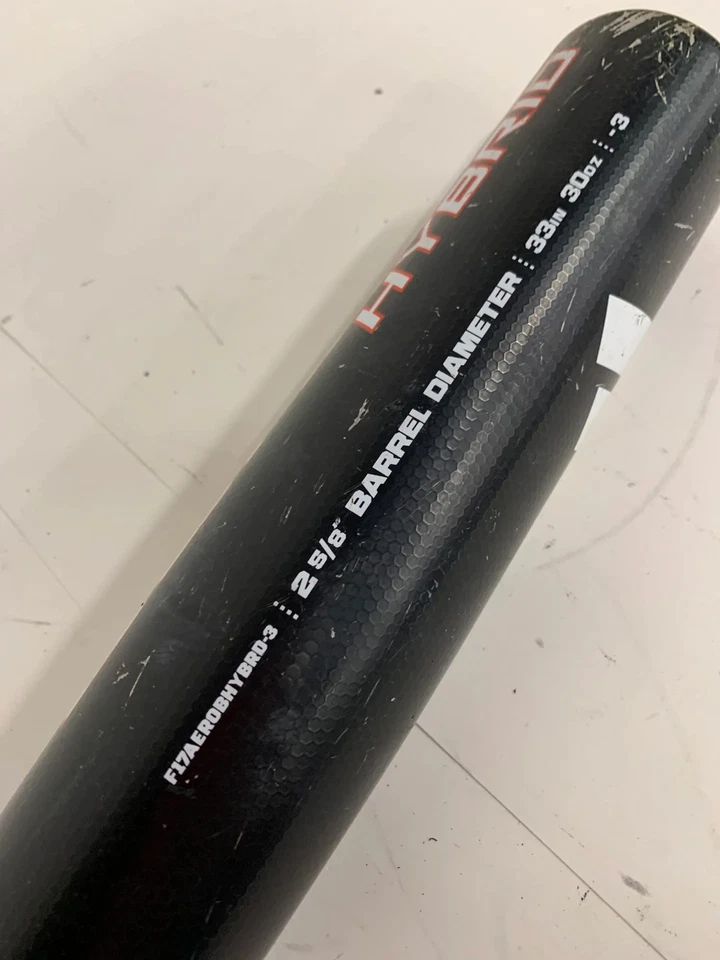 Bate híbrido Adidas Aero Burner usado certificado BBCOR -3 30 OZ 33" Foto 2 de 4