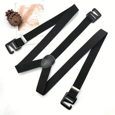 Adjustable Suspenders 3 Hook Trouser Braces Solid Mens Pants Holder Strap
