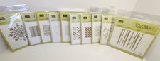 10 Stampin Up Big Shot Sizzix Textured Impressions Embossing Folder Holly Zigzag