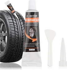 Car Tire Repair Glue with Scraper  Tip Kit,Silicone Rubber Cement Glue for Repa