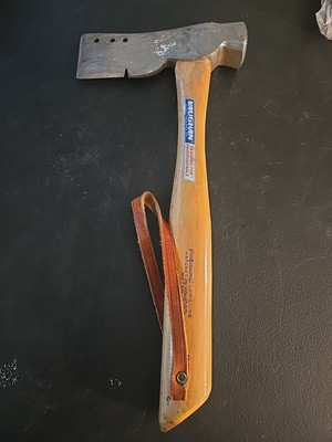 Vtg Vaughan U.S.A. Roofing Shingling Hammer Hatchet Original Hickory Handle 3B1