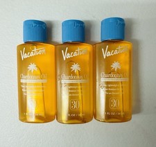 Vacation Chardonnay Oil SPF 30 Sunscreen Oil 1 fl oz Travel Size 3 Pack Exp 2027