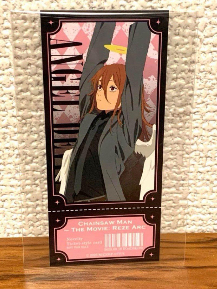 Chainsaw Man Movie Ticket Style Mini Card - Angel Devil Shibuya TSUTAYA Ltd Ed.