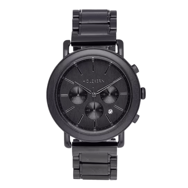 Holzkern Piton 9010631020651 Armbanduhr Herren Quarz Chronograph Edelstahl Ahorn-image