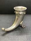 Vintage Norwegian Pewter Viking Horn Cornucopia Shot Glass 3"x 4"  "95% TN" mark — photo 4
