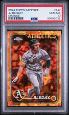 2024 Topps Chrome Sapphire JJ Bleday Orange /25 PSA 10
