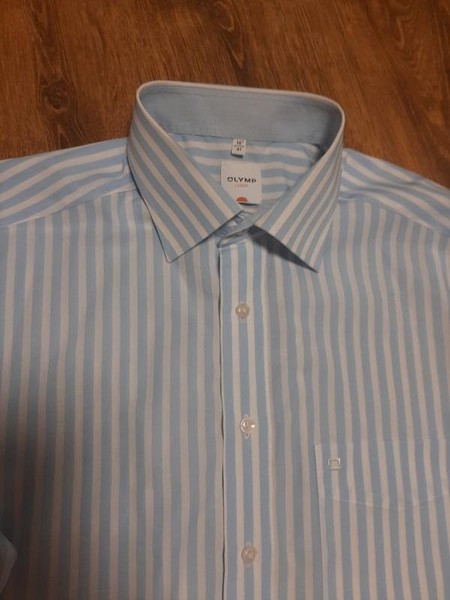 Men Olymp Shirt White Cotton 40 /L / 48 #BX0S