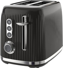 Image of Breville Bold 2 Slice Toaster with High-Lift & Wide Slots | Black & Silver Chrom