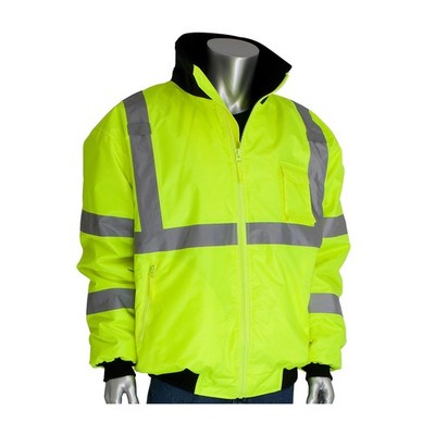 PIP 3331762YEL/M Yellow Class 3 Bomber Jacket